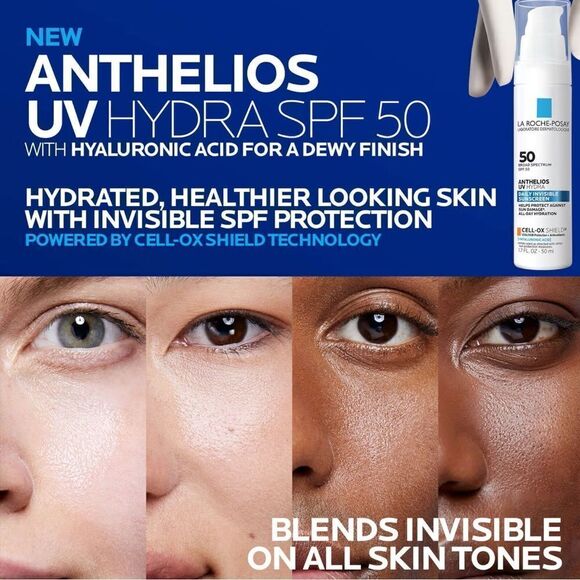 La Roche-Posay Anthelios UV Hydra Daily Invisible Sunscreen SPF 50 (1.7 fl.oz) - Picture 6 of 12
